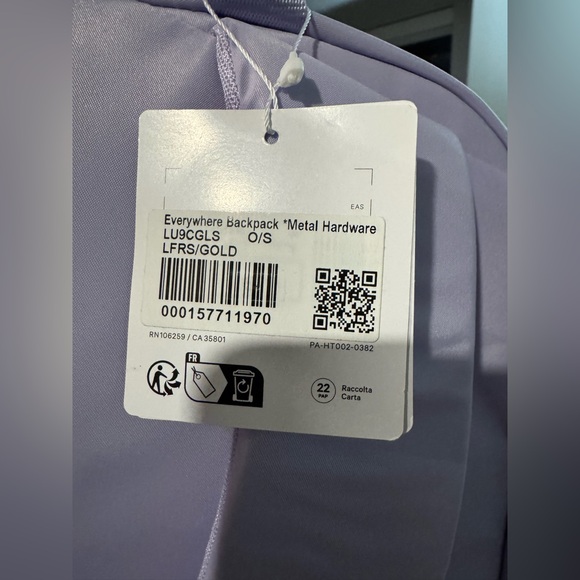 NWT LULULEMON - Everywhere Backpack 22L Metal Hardware - $98 - Picture 9 of 9